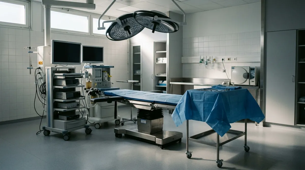 Bloc opératoire vide dans un établissement de santé