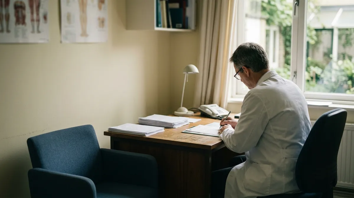 Bureau de consultation dans un cabinet d’urologie